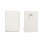 Magnetic Leather Card Holder for iPhone, White Color
