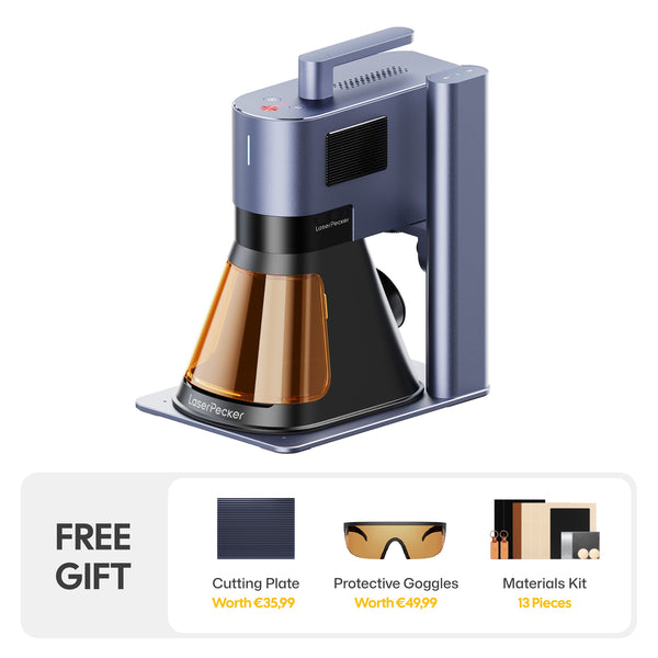 LaserPecker LP5 - The Smart 20W Fiber + Diode Laser Engraver