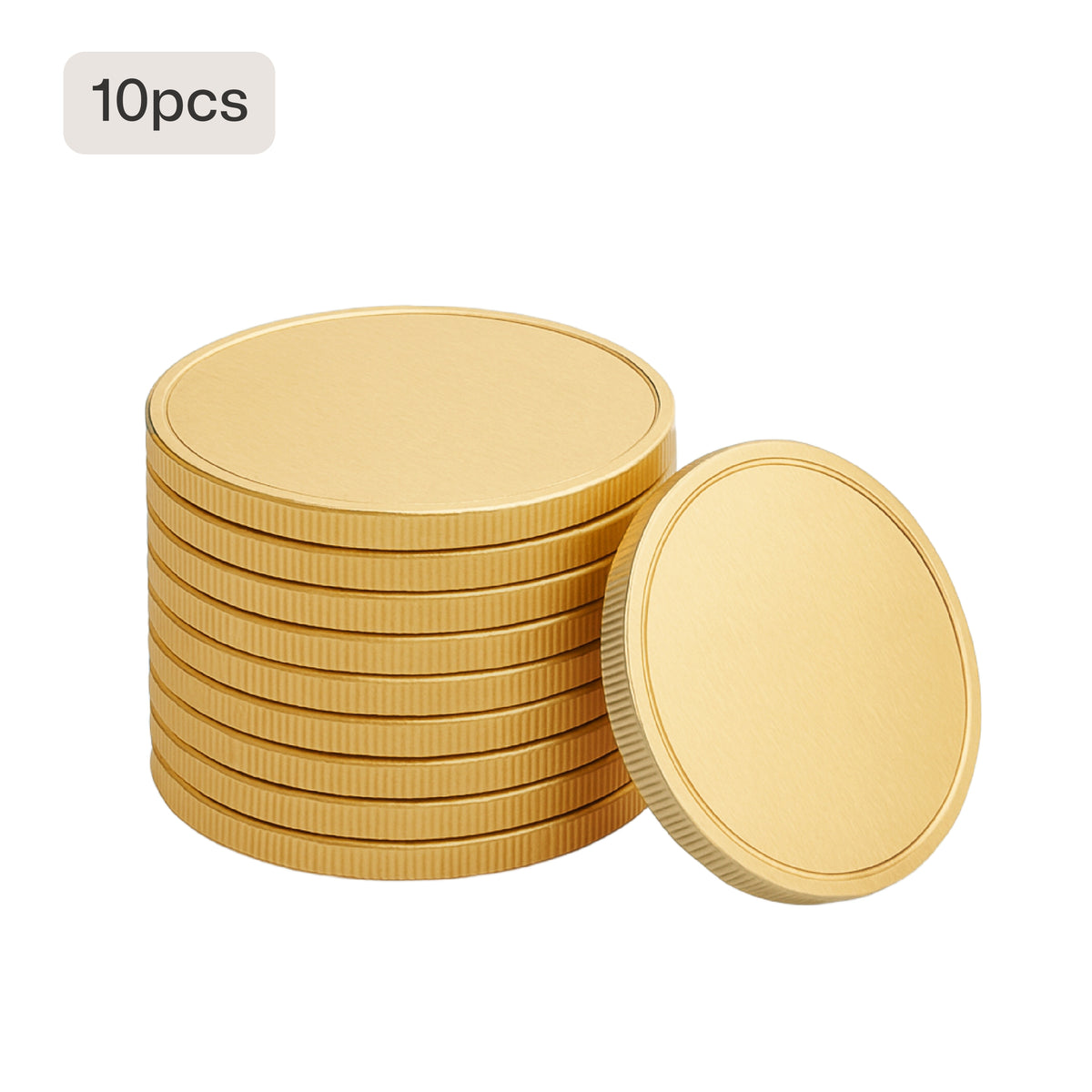 Moedas em Branco de Latão (5 unidades / 10 unidades)