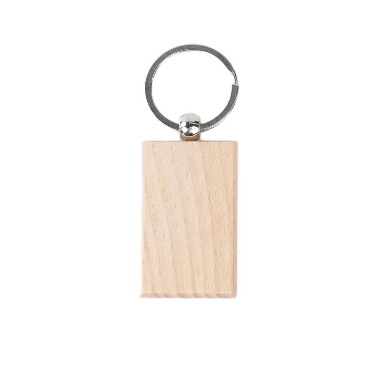 Porte-clés rectangulaire vierge en bois (20 pièces / 40 pièces)