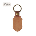Porta-chaves de Madeira em Formato de Escudo para Personalizar (10 un. / 20 un.)