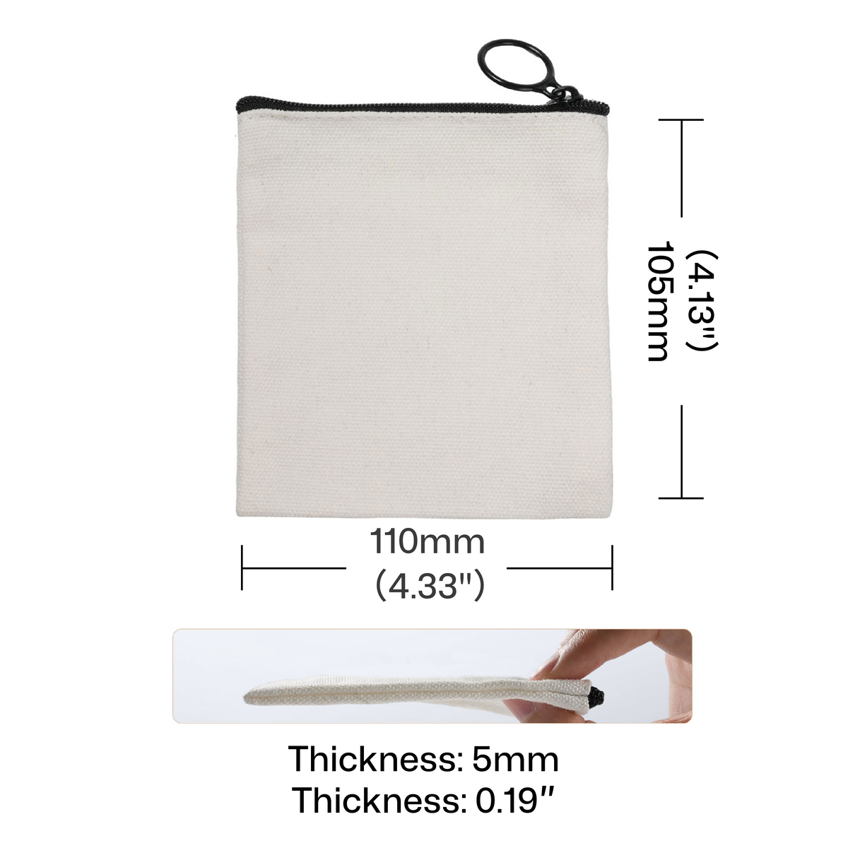 Petits sacs blancs en toile (10 pièces / 20 pièces)