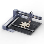 LX1 engraving bed protects the table surface while engraving