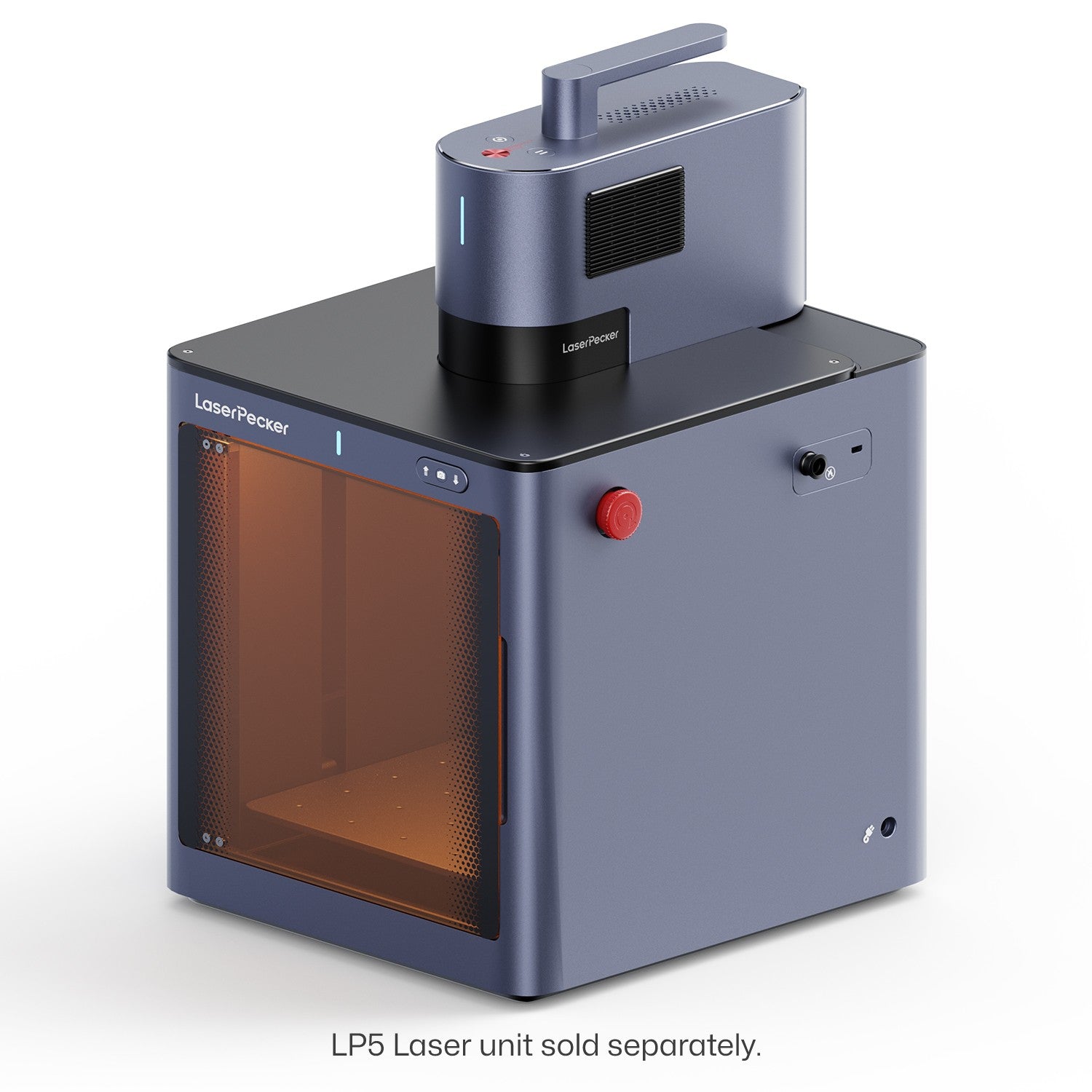 LaserPecker Safety Enclosure in use with LP5 Laser Unit