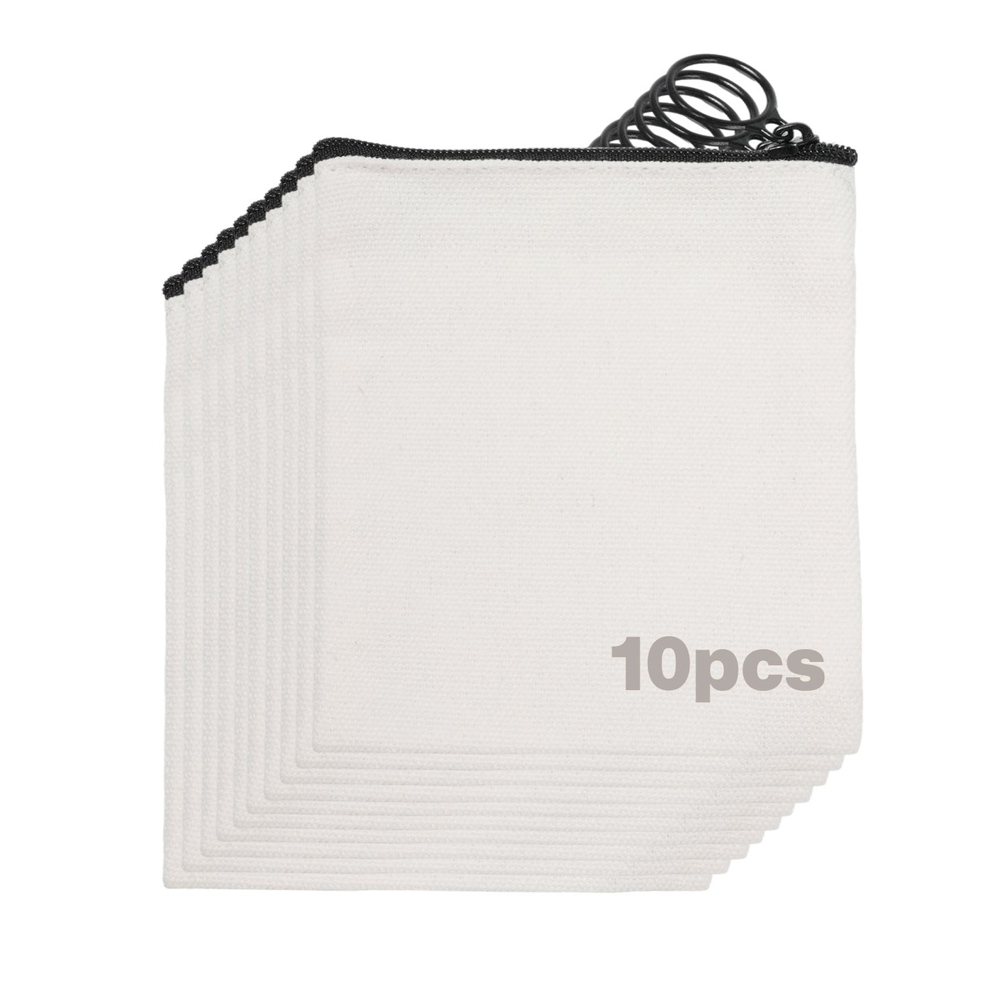 Small White Canvas Bags, 10 pcs