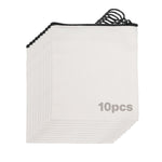 Small White Canvas Bags, 10 pcs
