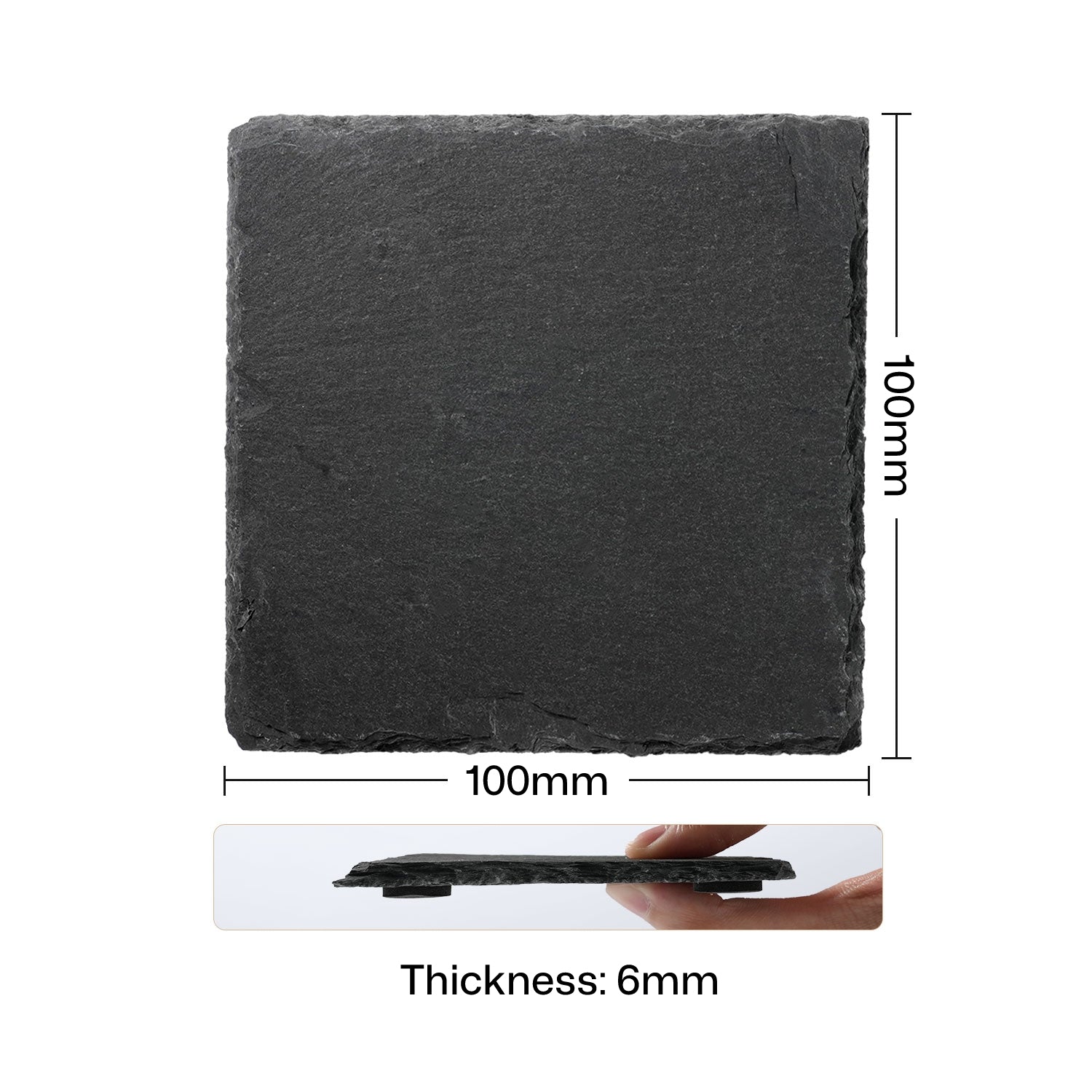 Dimensions: 100 x 100 x 6 mm