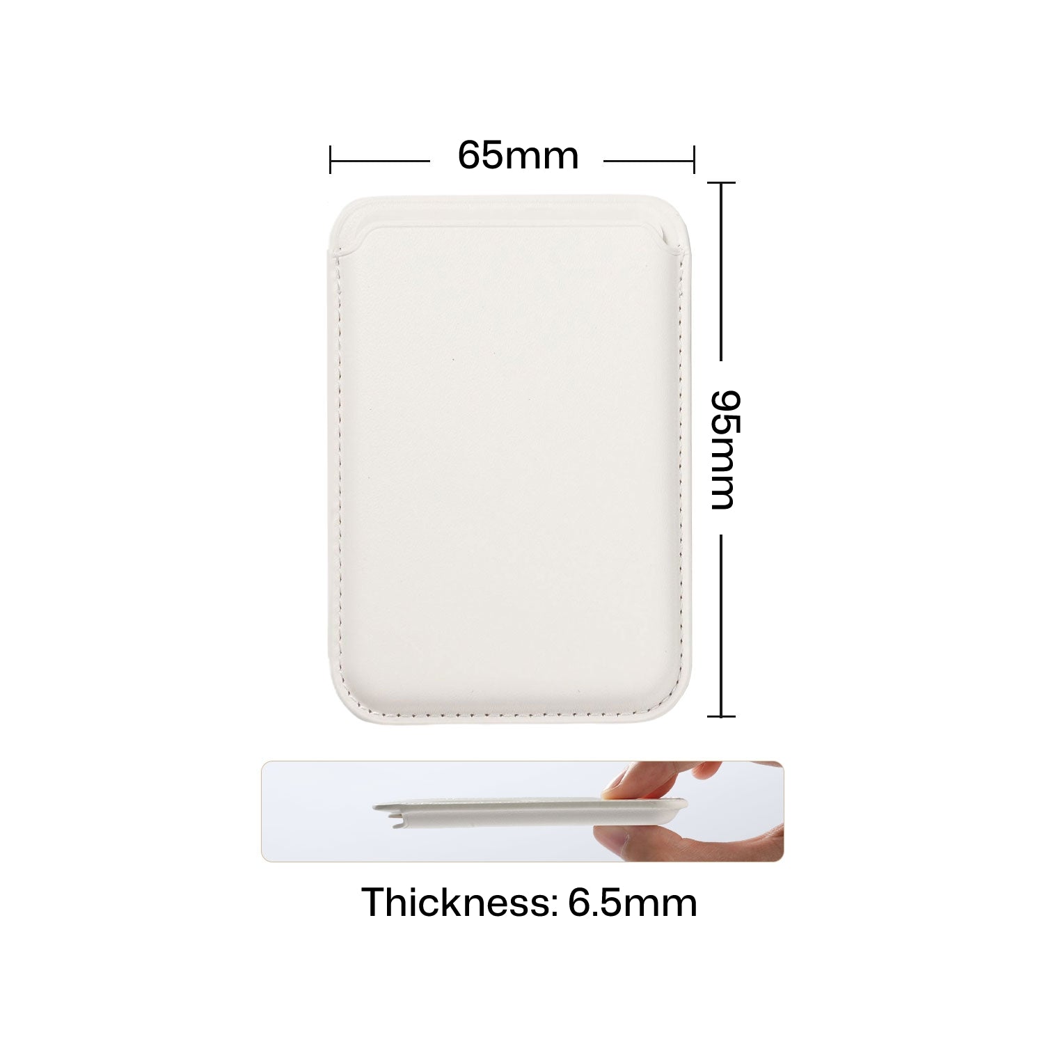 Dimensions: 95 x 65 x 6.5 mm