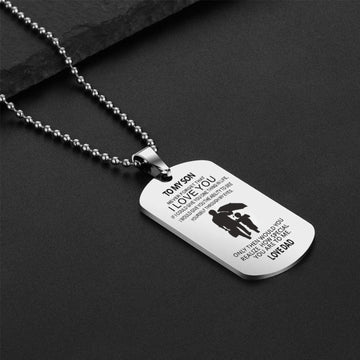 "LOVE DAD" Engraving on the Pendant