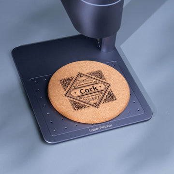 Pattern Engraving on the Cork Coaster