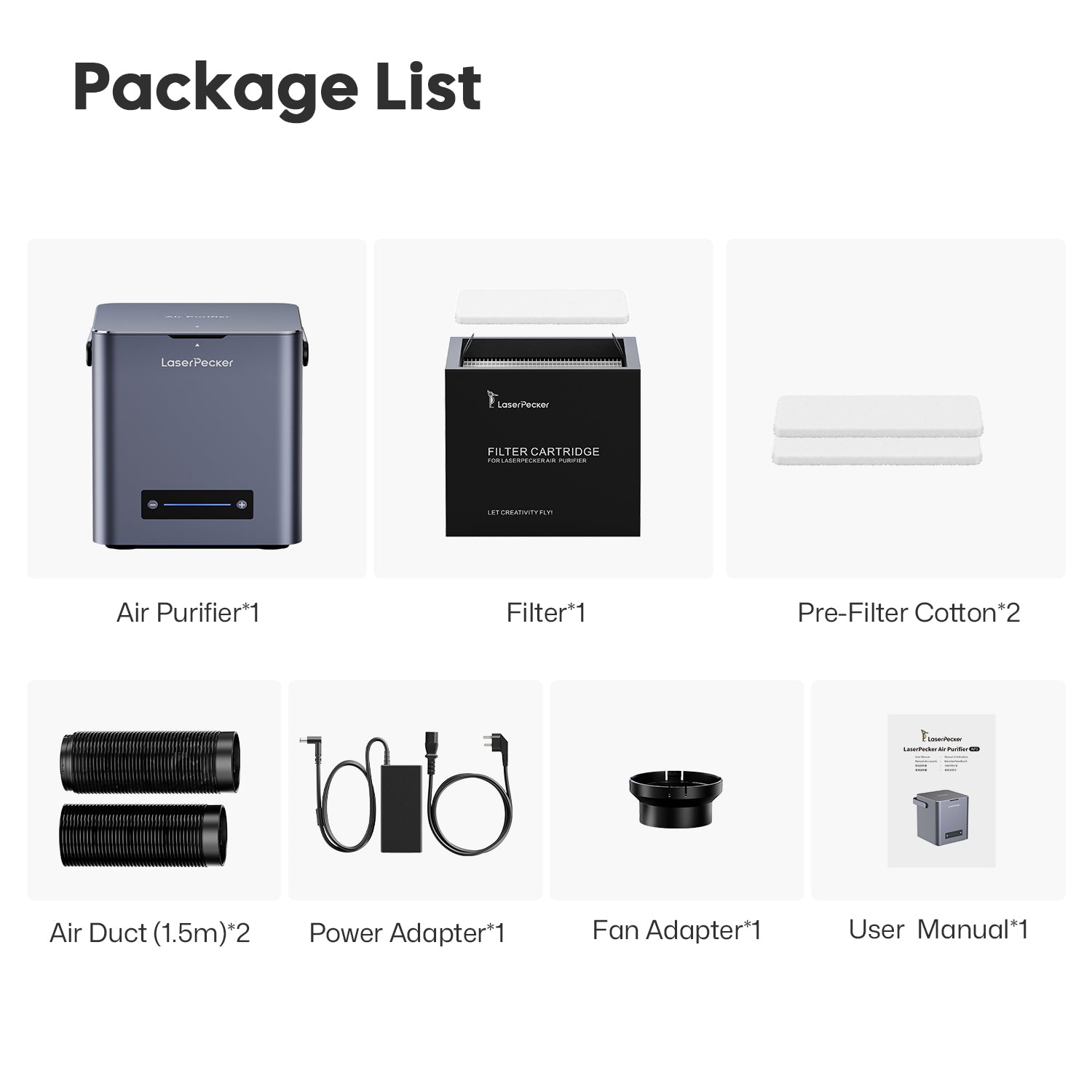 Air Purifier Package List