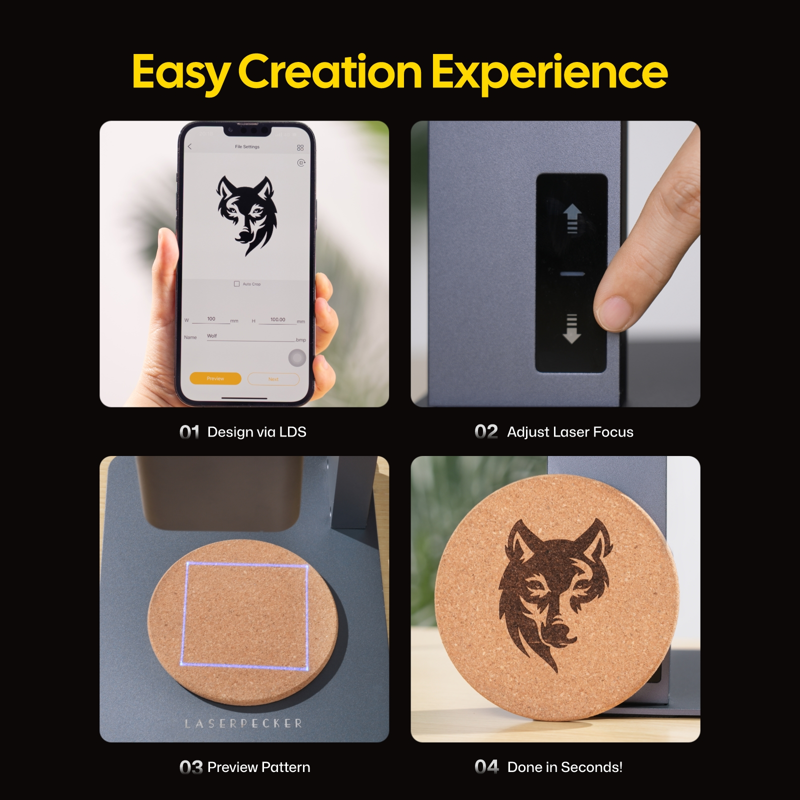 Easy and fun creation & engraving experience with LP2