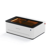 LaserPecker LX2 base model all-in-one laser cutter, desktop design with protective safety window.