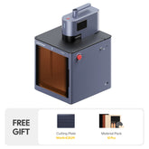 The LP5 Safeguard Basic Bundle includes the LaserPecker LP5 and a dedicated fully-enclosed safety enclosure. It comes with a free €35.99 cutting plate and a 10-piece Materials Kit.