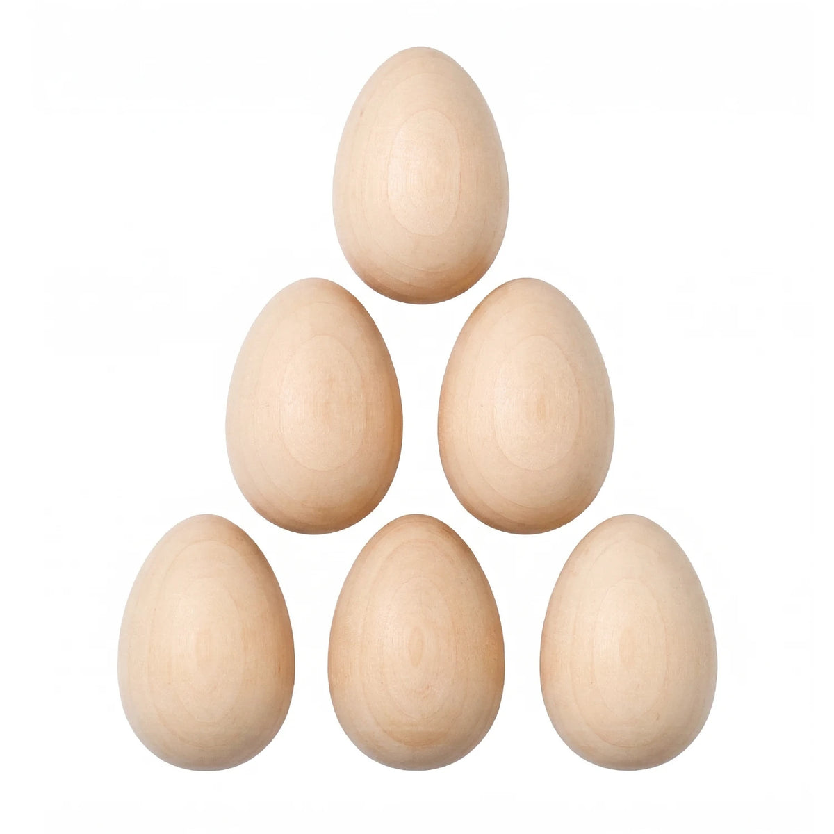 Påskägg av trä (6 st.)