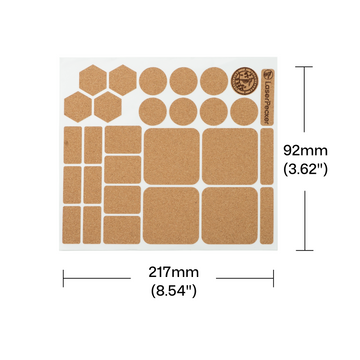 Corkwood Label Stickers Sheet (10pcs)
