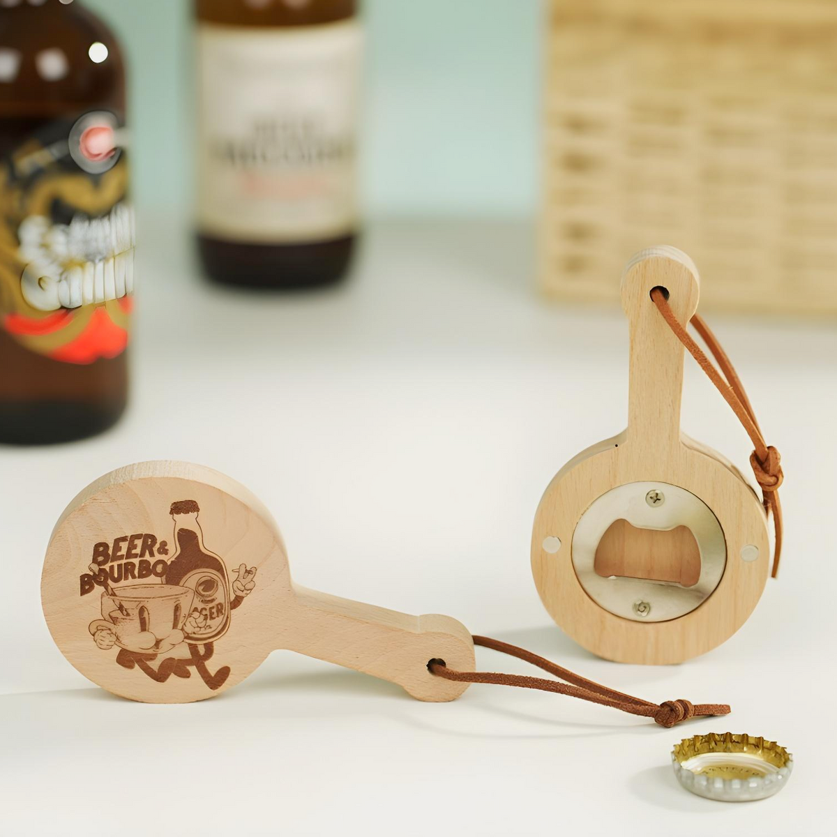 Pan-Shaped Bottle Opener/Fridge Magnet (5 pcs)