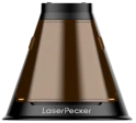 The signature orange laser safety protective shield for LaserPecker LP2 Plus, designed to filter blue laser light and protect the user's eyes during the engraving process.