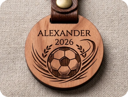 Personalized Football Keychains