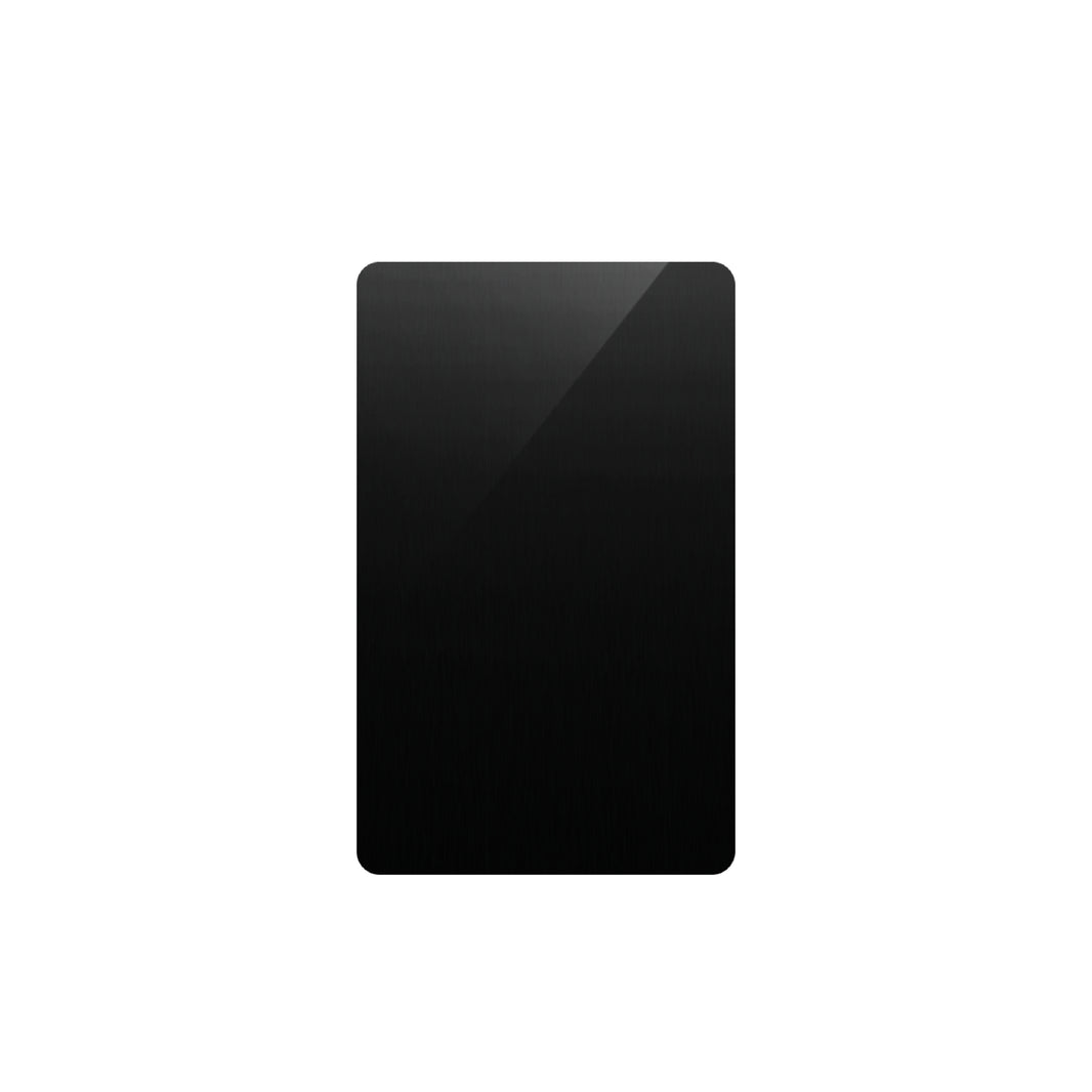 Aluminum Metal Business Cards, Black