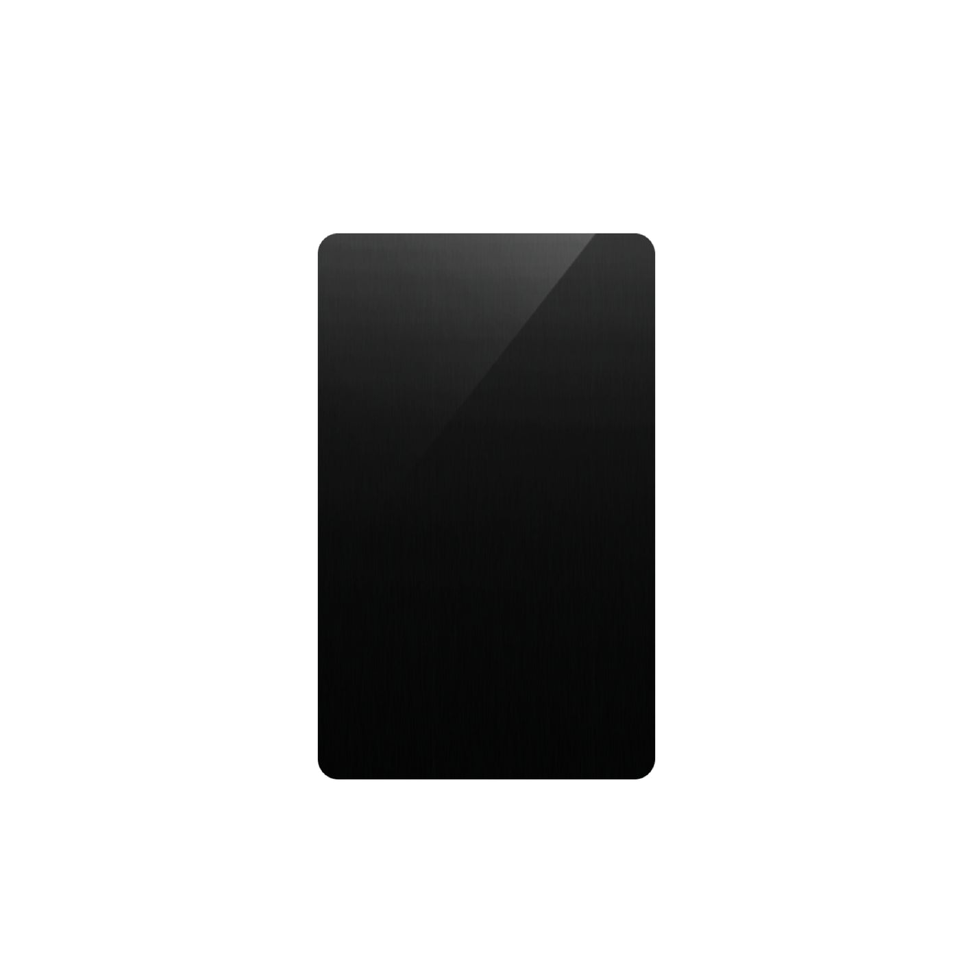 Aluminum Metal Business Cards, Black