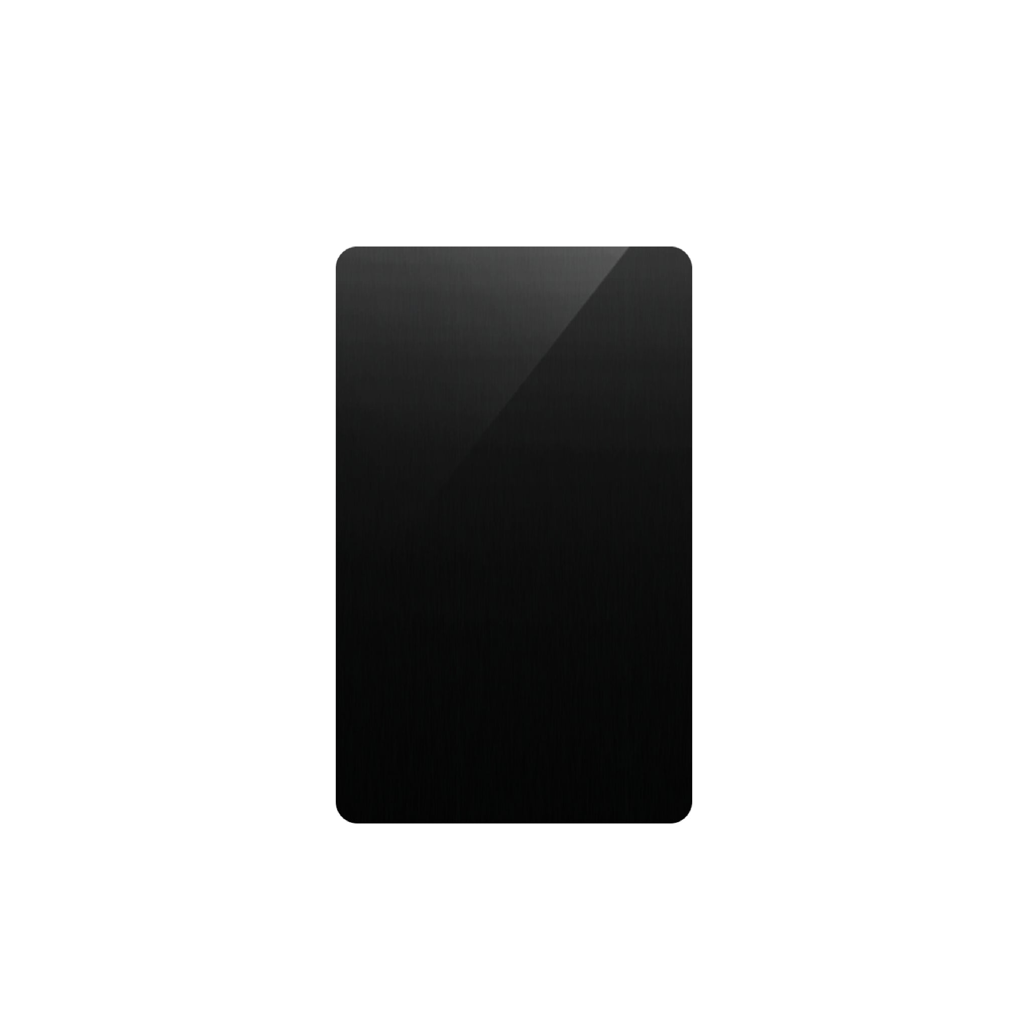 Aluminum Metal Business Cards, Black