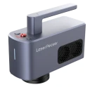 The main laser head unit of the LaserPecker LP2 Plus, featuring a compact handheld design with an integrated handle for portable engraving.