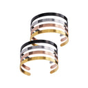 Braceletes de Aço Inoxidável (8 unidades)