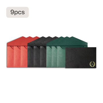 Envelope Paper with Golden Base (9pcs)