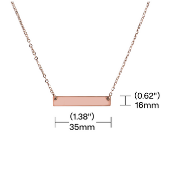 Collier avec barre horizontale en acier inoxydable (10 pcs)