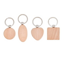Porte-clés vierges en bois assortis (20 pièces)