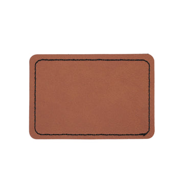 Blank Rectangular PU Leather Labels / Tags (30pcs)