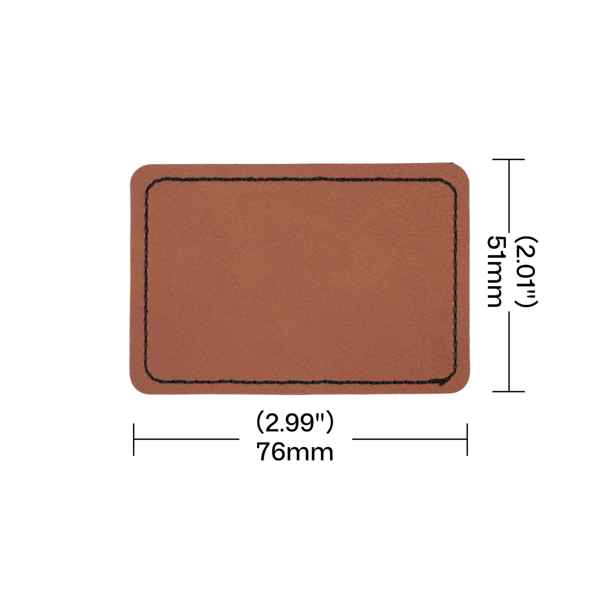 Étiquettes / Tags rectangulaires en cuir PU vierges (30 pcs)