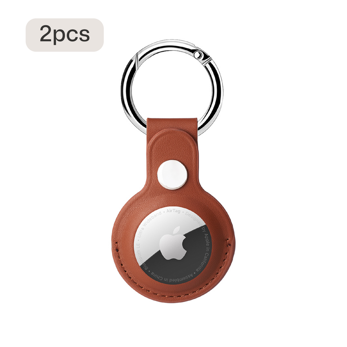 Leren AirTag-hoesje (2 stuks)
