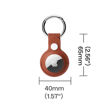 Étui en cuir pour AirTag (2 pcs)