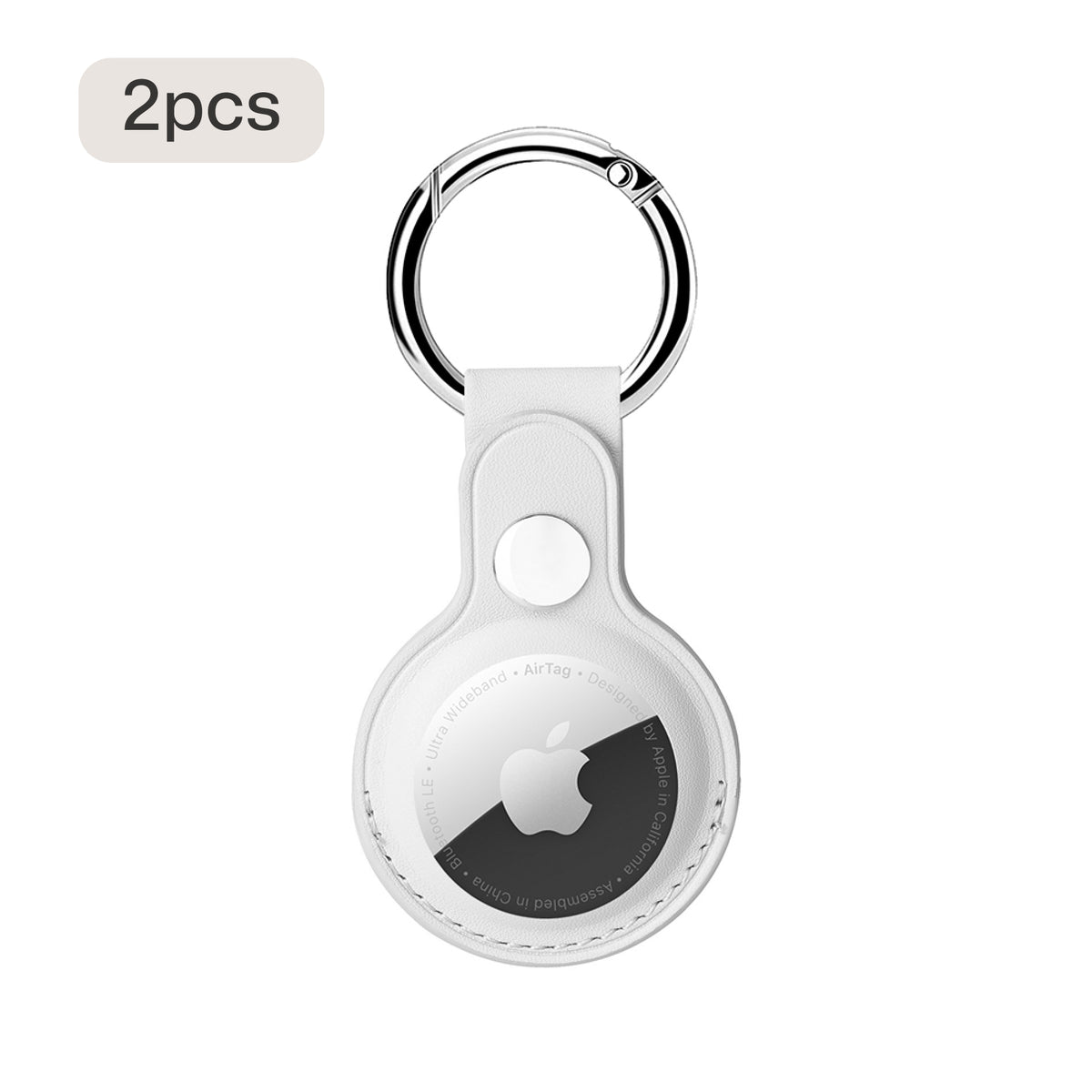 Leren AirTag-hoesje (2 stuks)