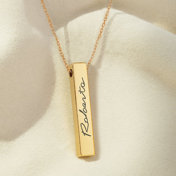 Collier avec barre verticale en acier inoxydable (10 pcs)