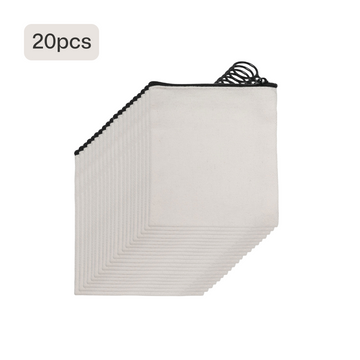 Small White Canvas Bags (10pcs / 20pcs)