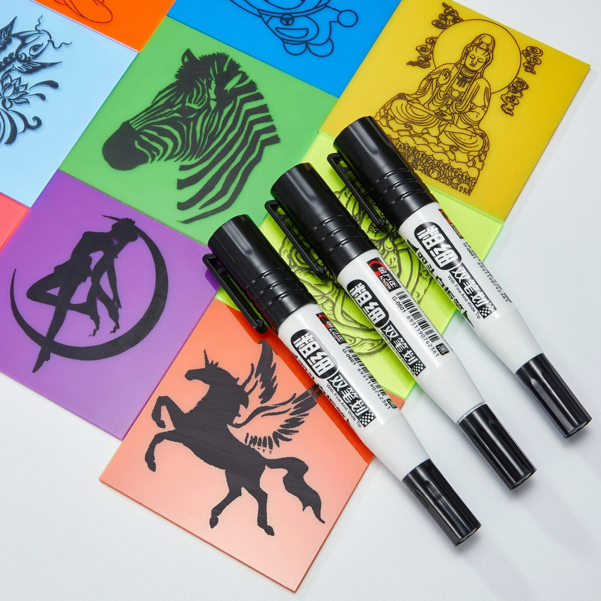 Svarta whiteboardpennor (5 st. / 10 st.)