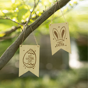 Blank Wood Pennant Signs (24pcs / 48pcs)