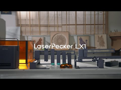 LaserPecker LX1: Foldable Gantry Laser Engraver & Cutter for Large Formats