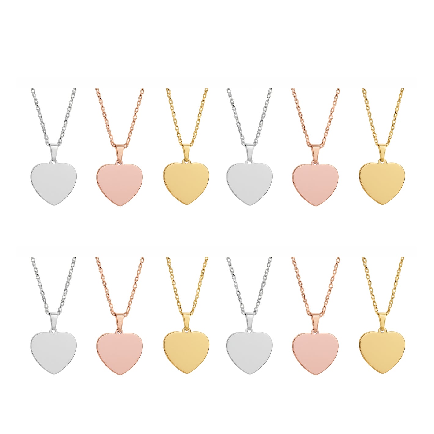 Stainless Steel Heart-Shaped Pendant