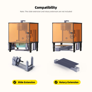 LP4 protective cover can be used together wit the Slide Extension and Rotary Extension.