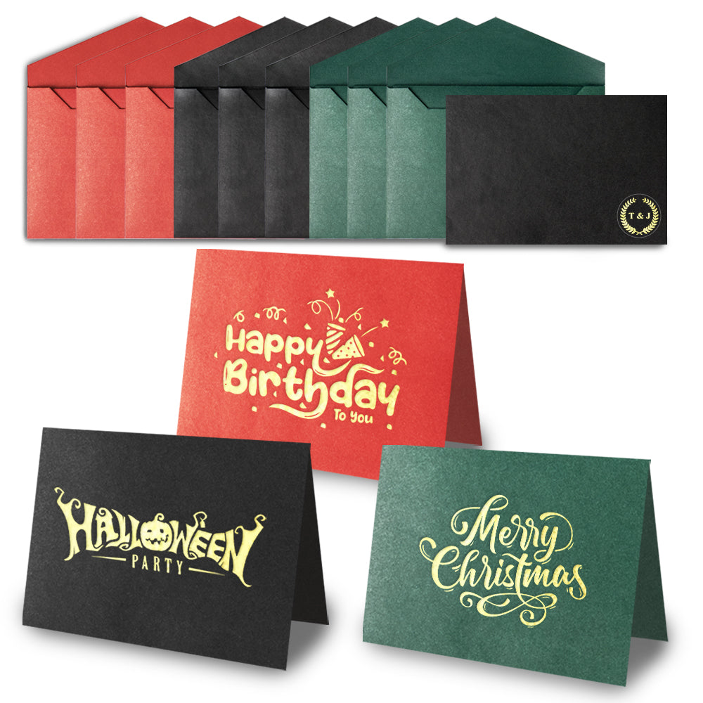 Engravable DIY Envelopes and Greeting Cards (9 Pcs)