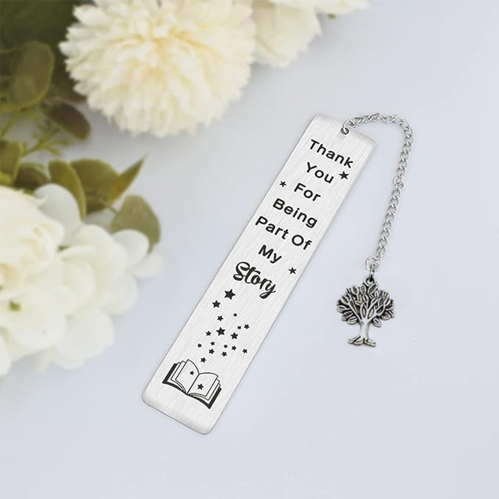 Stainless Steel Bookmarks with Pendants (3 pcs)