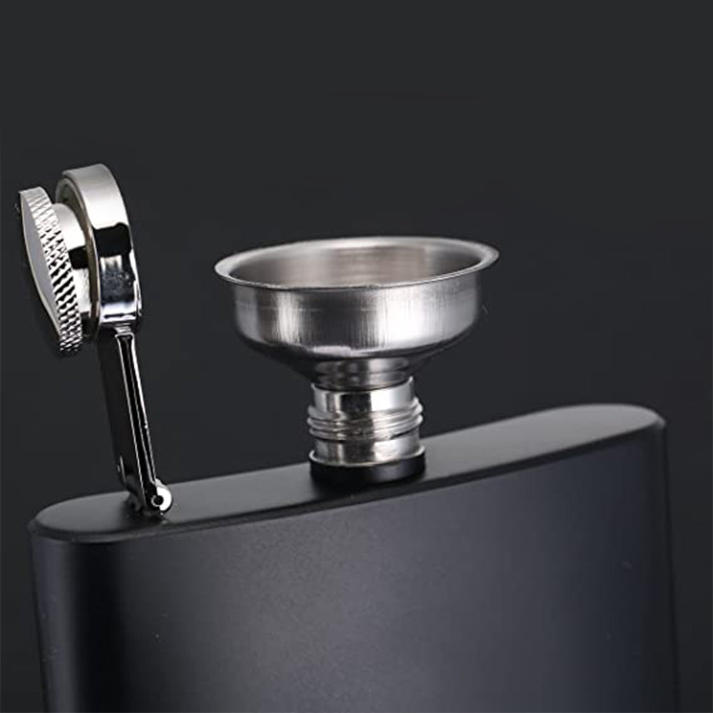 Stainless Steel Hip Flask with Funnel and Cups (6oz)