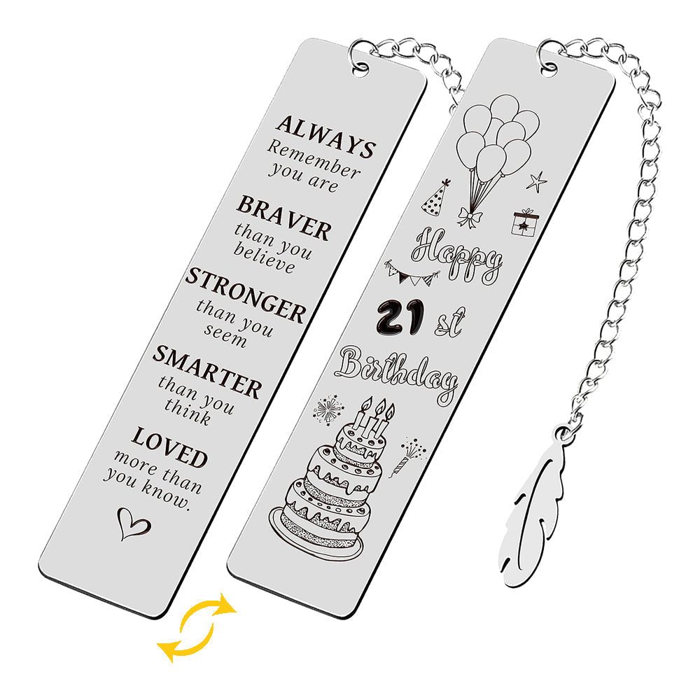 Stainless Steel Bookmarks with Pendants (3 pcs)