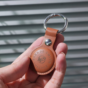 Étui en cuir pour AirTag (2 pcs)
