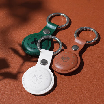 Étui en cuir pour AirTag (2 pcs)