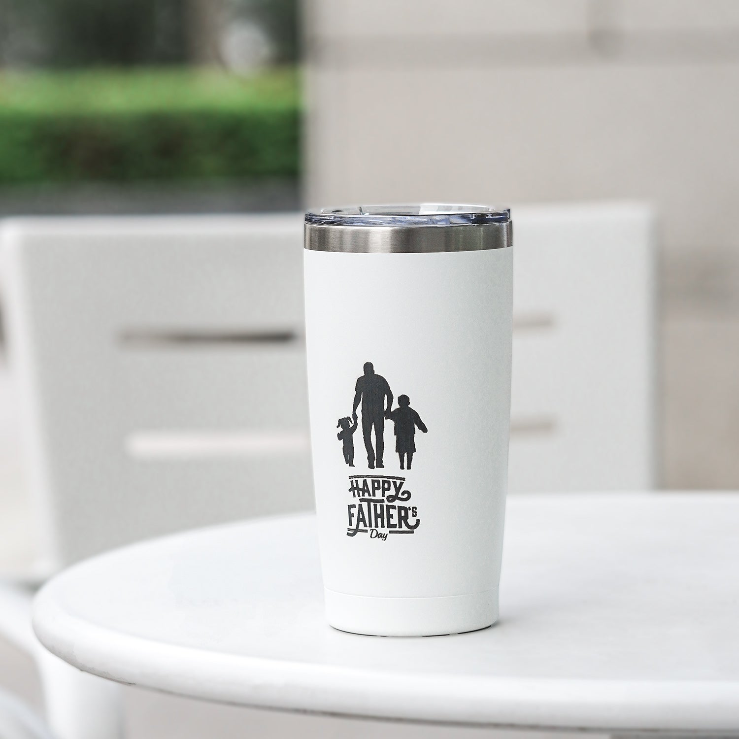 Coated Stainless Steel Tumbler with Lid (20 oz)